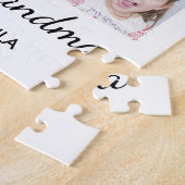 Love You Grandma 7 Photo Collage White Legpuzzel (Zijkant)