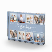 Love You Grandma 8 Fotocollage Dusty Blue Fotoblokken (Rechts)