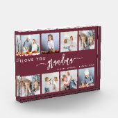 Love You Grandma 8 Photo Collage Burgundy Fotoblokken (Links)