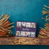 Love You Grandma 8 Photo Collage Purple Fotoplaat (Zijkant)