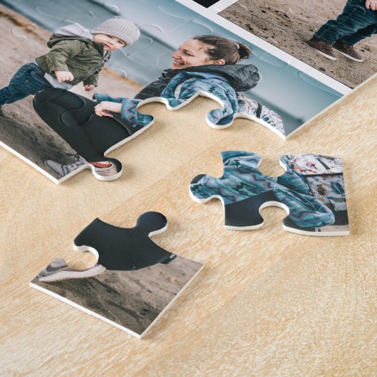 Love You Grandma" Aangepaste foto puzzel | 6 AFBEE Legpuzzel (Zijkant)