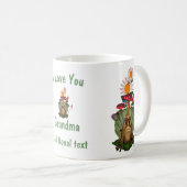 Love You Grandma Frog Princess Personalized Koffiemok (Voorkant rechts)