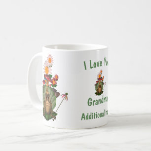 Love You Grandma Frog Princess Personalized Koffiemok