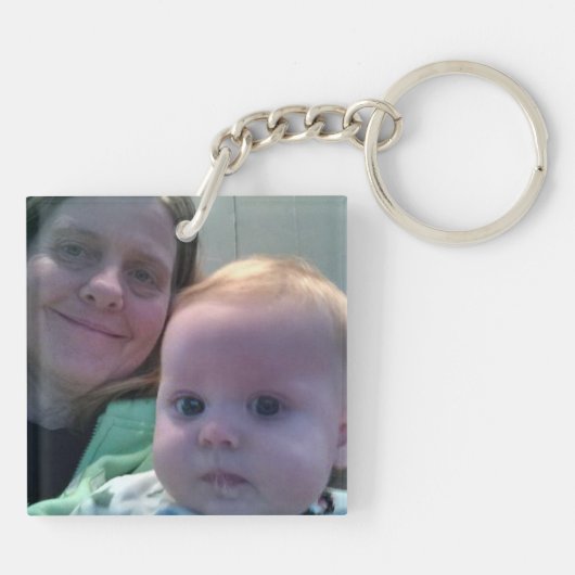 Love You Grandma Persoonlijke Foto Sleutelhanger (Achterkant)