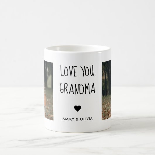 love You Grandma Photo Coffee Mok (Center)