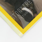 Love You Grandma Photo Collage and Gold Script Fleece Deken (Hoek)