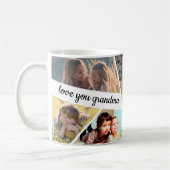 Love You Grandma Photo Collage Handwrite Text Koffiemok (Links)