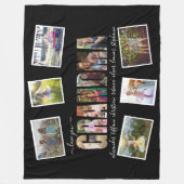 Love You Grandma Photo Collage Letters Fleece Deken (Voorkant)