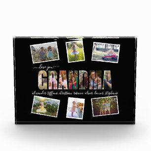 Love You Grandma Photo Collage Letters Photo Block Fotoblokken