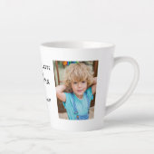 Love You Grandma Photo Latte Mok (Rechts)