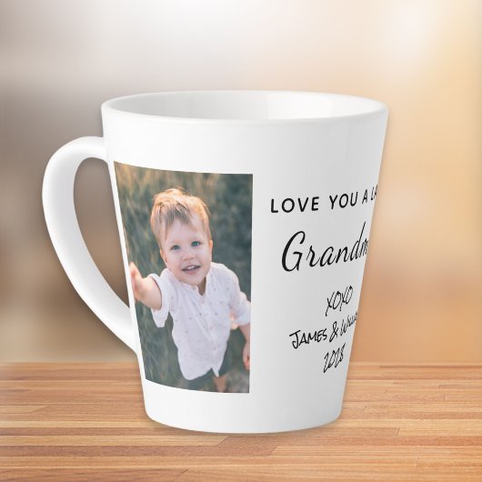 Love You Grandma Photo Latte Mok