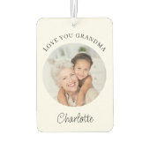 Love You Grandma Photo Luchtverfrisser (Achterkant)