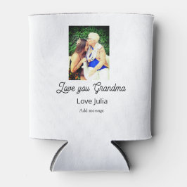 Love you Grandma photo name love message grandkids Blikjeskoeler