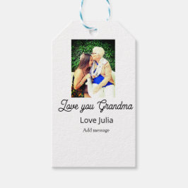 Love you Grandma photo name love message grandkids Cadeaulabel