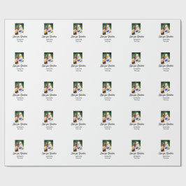 Love you Grandma photo name love message grandkids Cadeaupapier