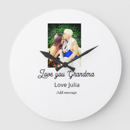 Love you Grandma photo name love message grandkids Grote Klok