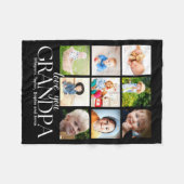 Love You Grandpa Beautiful Collage 9 Photos  Fleece Deken (Voorkant (Horizontaal))