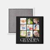 Love You Grandpa Beautiful Collage 9 Photos Magneet (Voorkant / Achterkant)