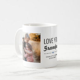 Love You Grandpa Birthday Custom Photo Koffiemok