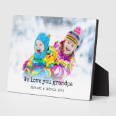 Love You Grandpa Custom Photo Fotoplaat (Zijkant)