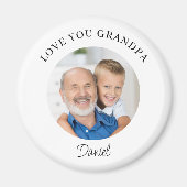 Love You Grandpa Keepsake Photo Magneet (Voorkant)
