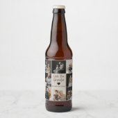 Love You Grandpa met Hart & Foto's - Bier Etiket (Voorkant)