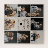 Love You Grandpa met Hart & Foto's - Legpuzzel (Horizontaal)