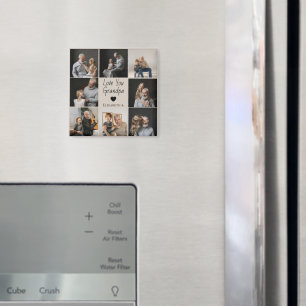 Love You Grandpa met Hart & Foto's - Magneet