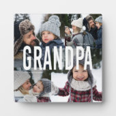 Love You Grandpa Photo Collage Fotoplaat (Voorkant)