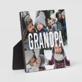 Love You Grandpa Photo Collage Fotoplaat (Voorkant)