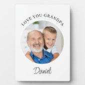 Love You Grandpa Photo Fotoplaat (voorkant)
