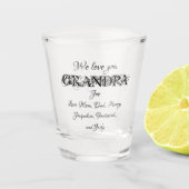 Love You Grandpa Script Aangepaste familienamen Sc Shot Glas (Voorkant)