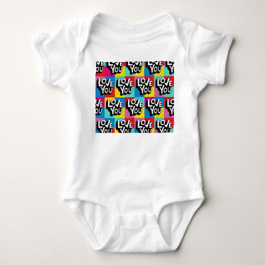 Love You: Hand belettering Valentijn Romper (Voorkant)