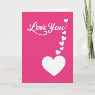 Love You Harten Magenta Veld Kaart