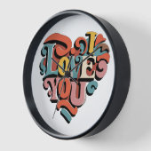 Love You Heart Retro Psychedelia (Hoek)