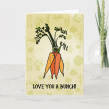 Love You heeft Bunch! Carrot Card