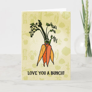 Love You heeft Bunch! Carrot Card Kaart