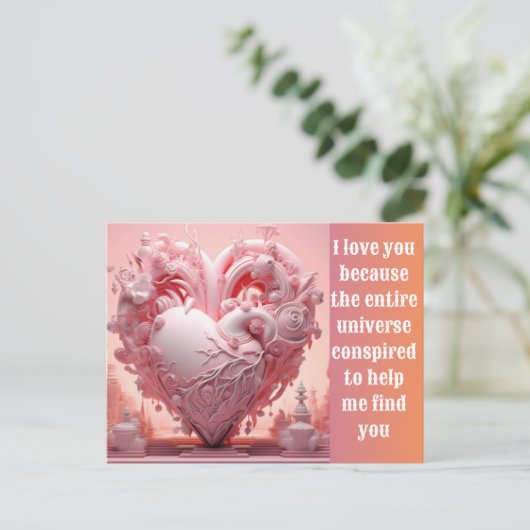 Love you Holiday Briefkaart (Staand voorkant)