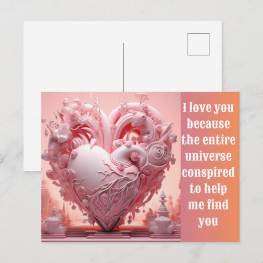 Love you Holiday Briefkaart (Voorkant / Achterkant)