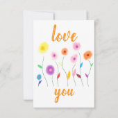 Love You Invitation Kaart (Voorkant)