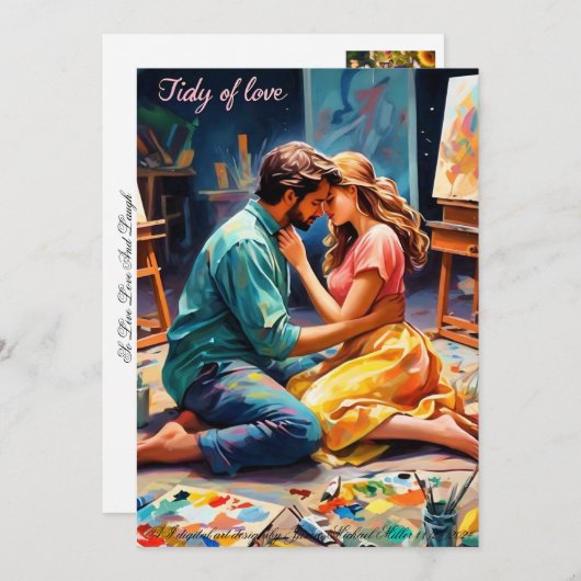 Love You Kaart van James Michael Miller (Voorkant / Achterkant)