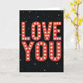 Love You Kerstkaart Kaart (Gele Bloem)