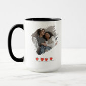 Love You Latte Valentijnsdag Foto Persoonlijk Mok (Links)