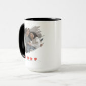 Love You Latte Valentijnsdag Foto Persoonlijk Mok (Voorkant links)