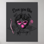 Love You Like Six Seven Cud 67 Meme Valentine's Da Poster (Voorkant)