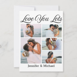 Love You Lot, 5 foto's Collage Valentijnsdag Feestdagenkaart