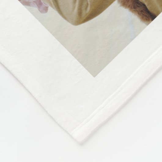 Love You Mam Familie Fotocollage Hydrangea Floral Fleece Deken (Hoek)