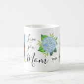 Love You Mam Familie Foto's Hydrangea Koffiemok (Center)
