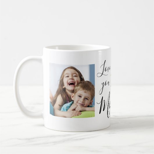 Love You Mam Familie Foto's Hydrangea Koffiemok (Links)