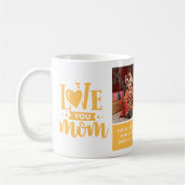 Love You Mam Geel Moederdag Gift Koffiemok (Links)